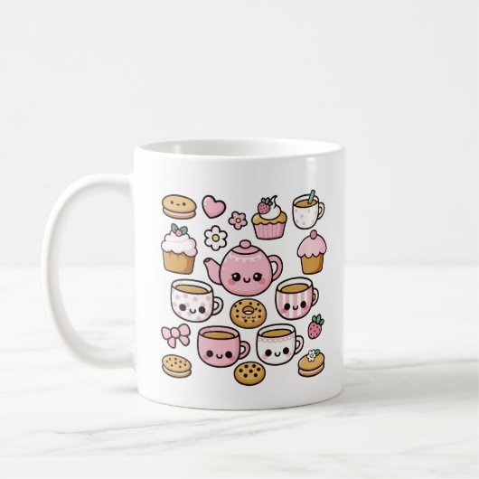 かわいいクッキーと紅茶 コーヒーマグカップ (左)