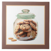 かわいいクッキーの瓶ベーカリーのビジネスのホームクラフト タイル (正面)