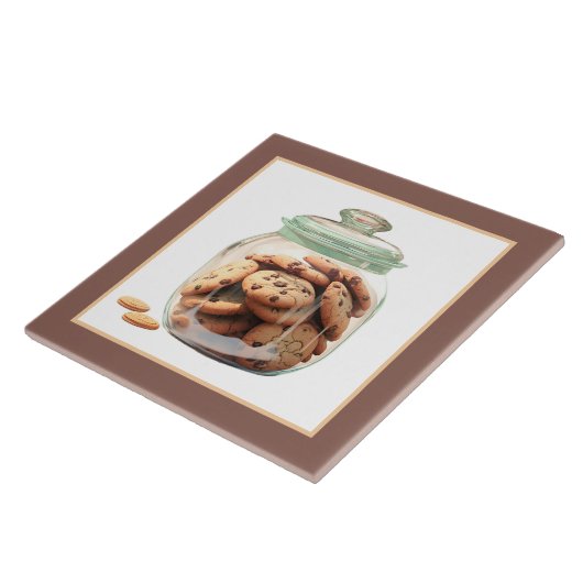 かわいいクッキーの瓶ベーカリーのビジネスのホームクラフト タイル (側面)