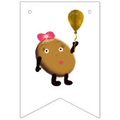 かわいいクッキーの誕生日 バンティングフラッグ (第1の旗)