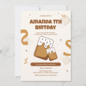 かわいいクッキーをテーマにした誕生日招待状 招待状 (正面)