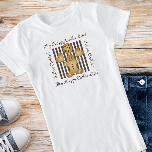 かわいいクッキージンジャーブレッドマンキッズ Tシャツ