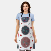 かわいいクッキーズスピンクベーカリースイーツ エプロン (着用した状態)