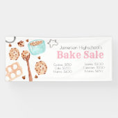 かわいいクッキーベーキングスクール焼きバナー 横断幕 (横)