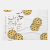 かわいいクッキーベーキング パーソナライズされた キッチンタオル (横)