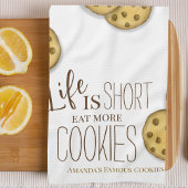 かわいいクッキーベーキング パーソナライズされた キッチンタオル