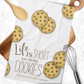 かわいいクッキーベーキング パーソナライズされた キッチンタオル