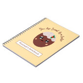 かわいいクッキー オーダーメイド ノートブック (左側)
