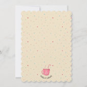 かわいいクッキー&カクテルホリデークッキー交換 招待状 (裏面)