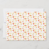 かわいいクックアウト誕生日パーティーの招待状 案内状 (裏面)