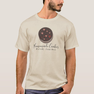 かわいいクックビジネスのパン屋ロゴTシャツ Tシャツ