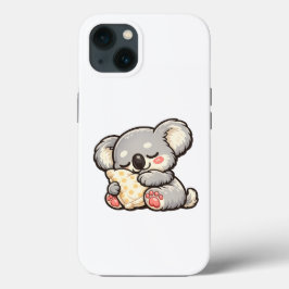 かわいいクッションと一緒に眠るコアラ iPhone 13ケース