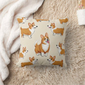 かわいいクッション枕ウェルシュコーギーキャラクター。 クッション (ブランケット)