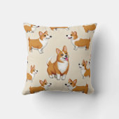 かわいいクッション枕ウェルシュコーギーキャラクター。 クッション (裏面)