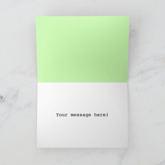 かわいいクパーソナライズされたリスマスアニメのトナカイ シーズンカード (内部)