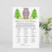 かわいいクマあなたの財布ゲームの赤ちゃんシャワーの何が (スタンド正面)