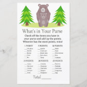 かわいいクマあなたの財布ゲームの赤ちゃんシャワーの何が (正面)