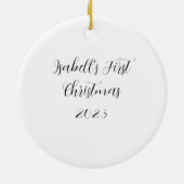 かわいいクマかわいい子 セラミックオーナメント (裏面)