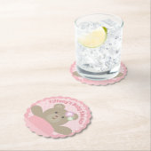 かわいいクマかわいい赤ちゃんエレガントシャワー ペーパーコースター (インサイチュ)