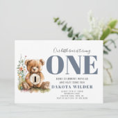 かわいいクマが誕生日パーティーを一周 招待状 (スタンド正面)