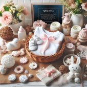 かわいいクマきらきら光るベビーディスプレイシャワー エンクロージャーカード