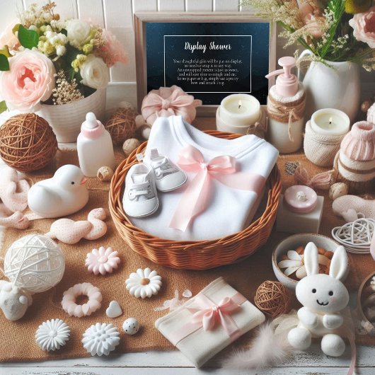 かわいいクマきらきら光るベビーディスプレイシャワー エンクロージャーカード