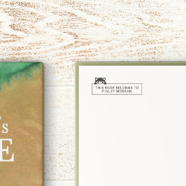 かわいいクマこの本は名前に属している セルフインキングスタンプ