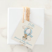 かわいいクマこんにちは小さな1つの赤ちゃんシャワー フェイバータグ (インサイチュ)