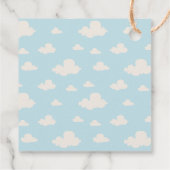 かわいいクマこんにちは小さな1つの赤ちゃんシャワー フェイバータグ (裏面)