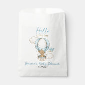 かわいいクマこんにちは小さな1つの赤ちゃんシャワー フェイバーバッグ (正面)