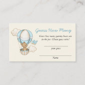 かわいいクマこんにちは少し1推測どのようにゲーム エンクロージャーカード (正面)