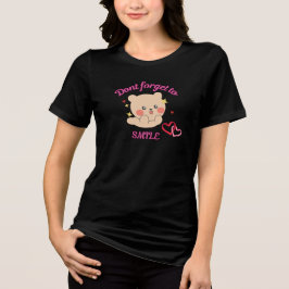 かわいいクマさんに微笑むのを忘れないでね グラフィックTシャツ トライブレンドTシャツ