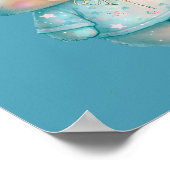 かわいいクマとクリスマスツリーホリデー ポスター (角)