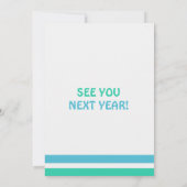 かわいいクマとバルーン誕生日ありがとう サンキューカード (裏面)