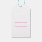 かわいいクマとバルーン赤ちゃんシャワーありがとう ギフトタグ (裏面)