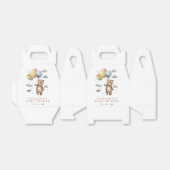 かわいいクマとバルーン赤ちゃんシャワー フェイバーボックス (折り畳みなし)