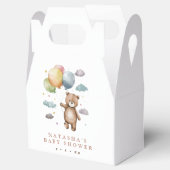 かわいいクマとバルーン赤ちゃんシャワー フェイバーボックス (オープン)