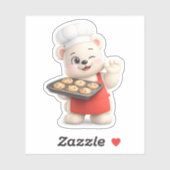 かわいいクマとビスケット シール (シート)