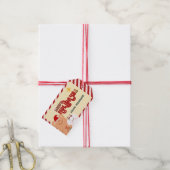 かわいいクマと犬の休日クリスマスプレゼントラベル ギフトタグ (より糸付き)