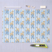 かわいいクマと男の赤ちゃん 薄葉紙 (クラフト)