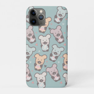 かわいいクマのお菓子スナックのカラフルなパーティ iPhone 11 PROケース