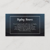 かわいいクマのきらきら赤ちゃんシャワー ディスプレイ エンクロージャーカード (裏面)