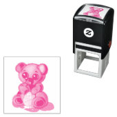 かわいいクマのインク切り セルフインキングスタンプ (インサイチュ)