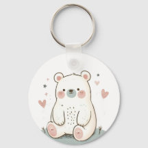 かわいいクマのキーチェーン – 愛らしい動物アクセサリー