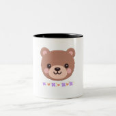 かわいいクマのコーヒーマグ ツートーンマグカップ (中央)