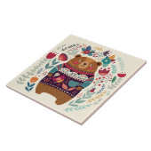 かわいいクマのセラミックタイル タイル (側面)