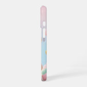 かわいいクマのデザイン iPhone 16ケース (左側面)