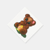 かわいいクマのナプキン スタンダードカクテルナプキン (角)