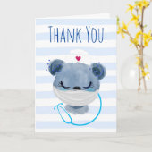 かわいいクマのナースマスクをかぶったナース鑑賞 カード (黄色い花)