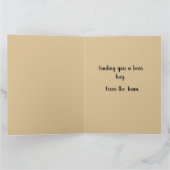 かわいいクマのハグを想って カード (内部)